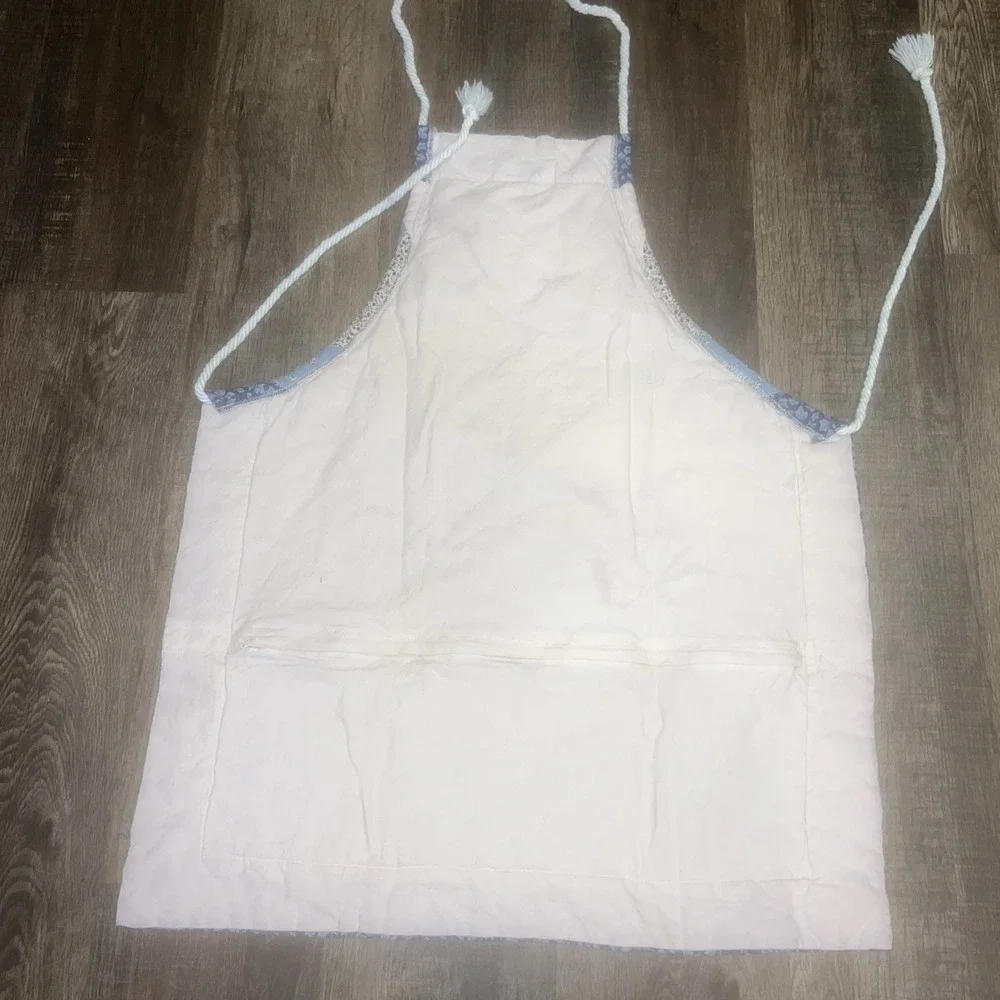 Quilted Kitchen Apron Blue Color Adult